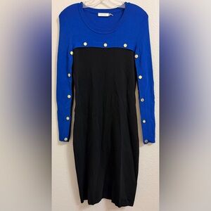 Calvin Klein Colorblock Knit Dress